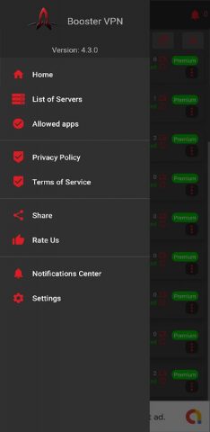 Booster VPN для Android — скриншот 2