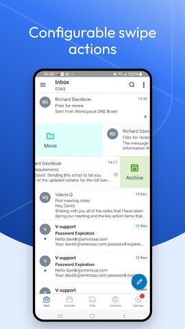 Boxer — Workspace ONE для Android — скриншот 1