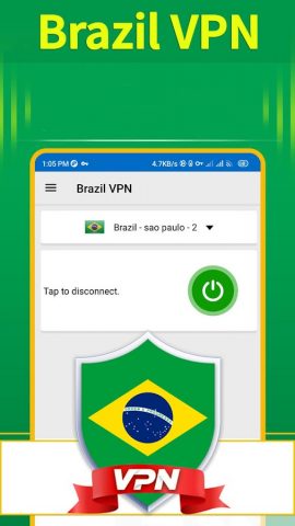 Brazil VPN — Fast & Secure для Android — скриншот 1
