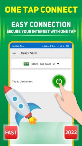 Brazil VPN — Fast & Secure для Android — скриншот 2