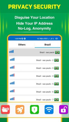 Brazil VPN — Fast & Secure для Android — скриншот 3