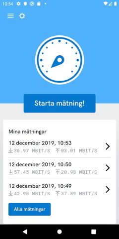 Bredbandskollen для Android — скриншот 1