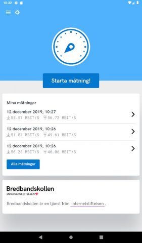 Bredbandskollen для Android — скриншот 5