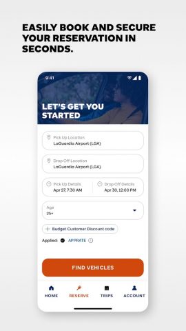 Budget Car Rental для Android — скриншот 3