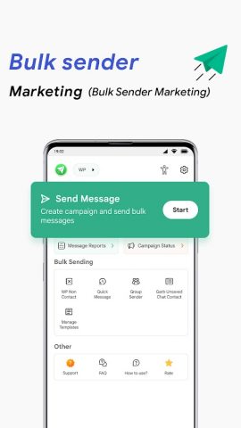 Bulk Sender for Marketing для Android — скриншот 2