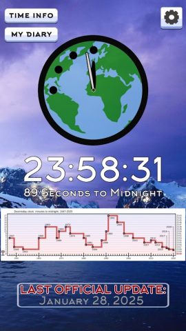 Часы Судного Дня для Android — скриншот 1