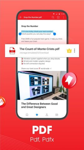 Читатель и Редактор Документов для Android — скриншот 3
