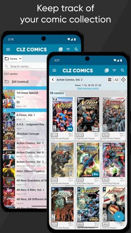 CLZ Comics comic book database для Android — скриншот 1