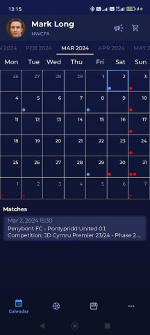 COMET Football для Android — скриншот 1