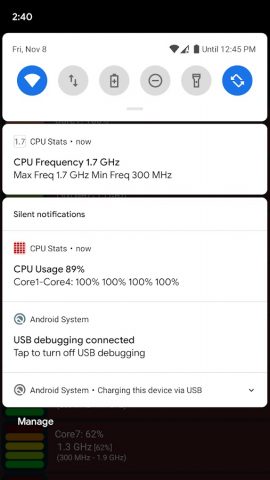 CPU Stats для Android — скриншот 3