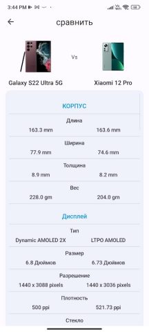 CPU X — Информация о телефоне для Android — скриншот 4
