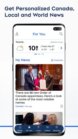 CTV News: Canada, Local, World для Android — скриншот 2