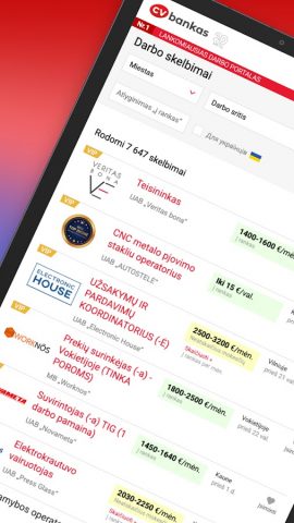 CVBankas.lt для Android — скриншот 5