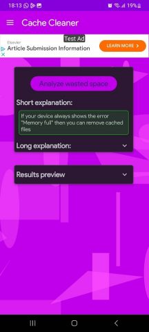 Cache Cleaner для Android — скриншот 1