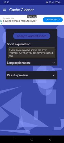 Cache Cleaner для Android — скриншот 2