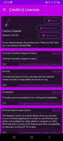Cache Cleaner для Android — скриншот 4