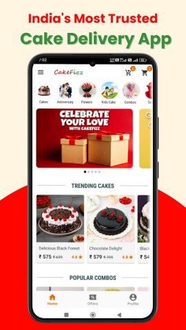 CakeFizz: Online Cake Delivery для Android — скриншот 2