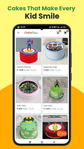 CakeFizz: Online Cake Delivery для Android — скриншот 5