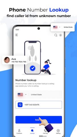 Number Tracker: Caller Name ID для Android — скриншот 3