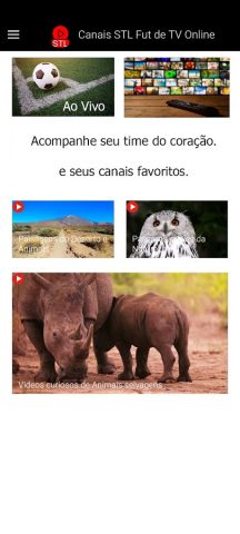 Canais STL Fut de TV Online для Android — скриншот 1