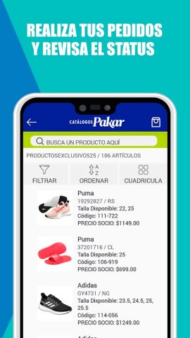 Catálogos Pakar для Android — скриншот 3