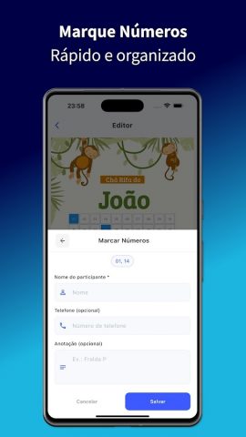 Chá Rifa de Fraldas для Android — скриншот 3