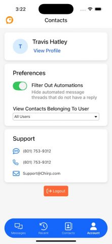 Chiirp Mobile для Android — скриншот 4
