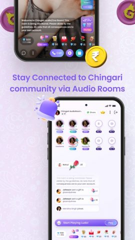 Chingari — Live & Audio Room для Android — скриншот 3