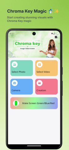 Chroma key Image-Video Creator для Android — скриншот 1
