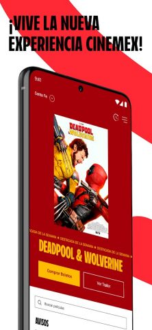 Cinemex для Android — скриншот 1