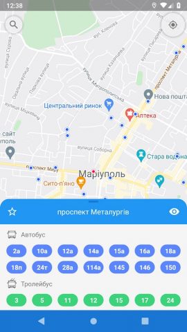 CityBus Мариуполь для Android — скриншот 4