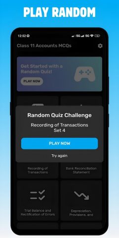 Class 11 Accounts MCQs Quiz для Android — скриншот 2