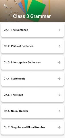 Class 3 English Grammar Book для Android — скриншот 2