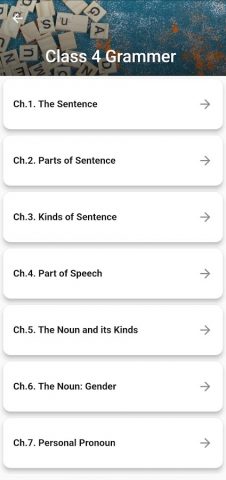 Class 4 English Grammar Guide для Android — скриншот 2
