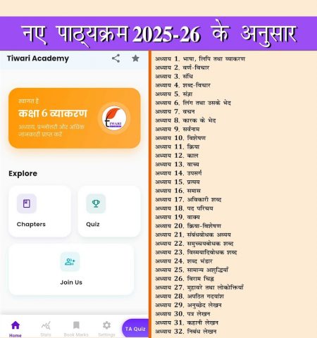 Class 6 Hindi Vyakaran Grammar для Android — скриншот 1