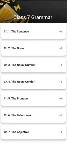 Class 7 English Grammar Book для Android — скриншот 2