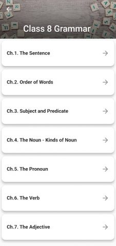 Class 8 English Grammar Book для Android — скриншот 2