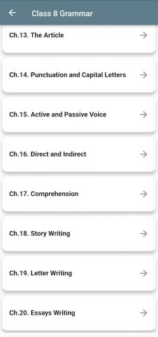 Class 8 English Grammar Book для Android — скриншот 3