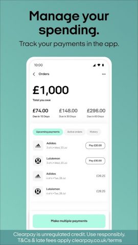 Clearpay — Buy Now, Pay Later для Android — скриншот 5