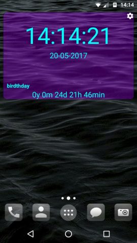 Clock Widget для Android — скриншот 3
