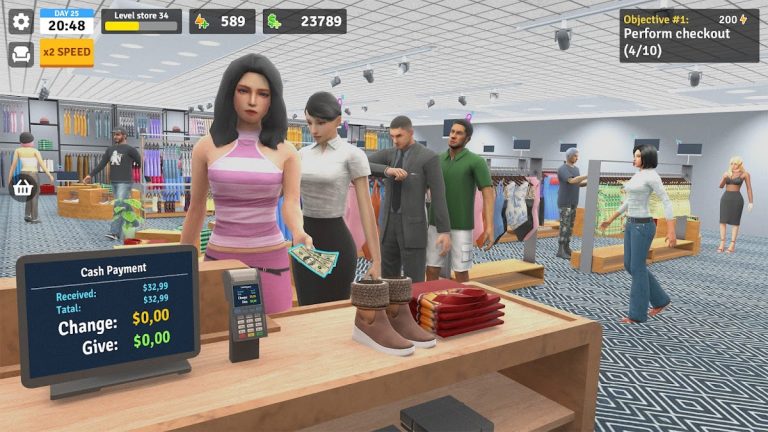 Clothing Store Simulator для Android — скриншот 1