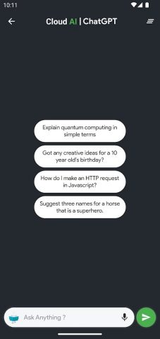 Cloud AI: ChatBot, Q&A, Assist для Android — скриншот 4