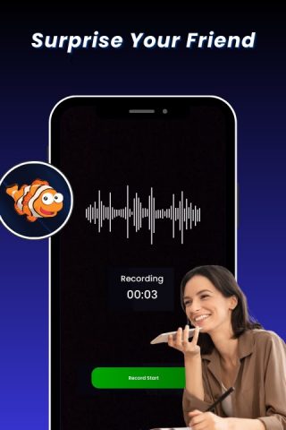 ClownFish Voice Changer Effect для Android — скриншот 2