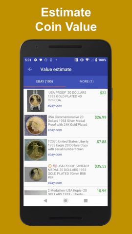 Coinoscope Идентификатор монет для Android — скриншот 4