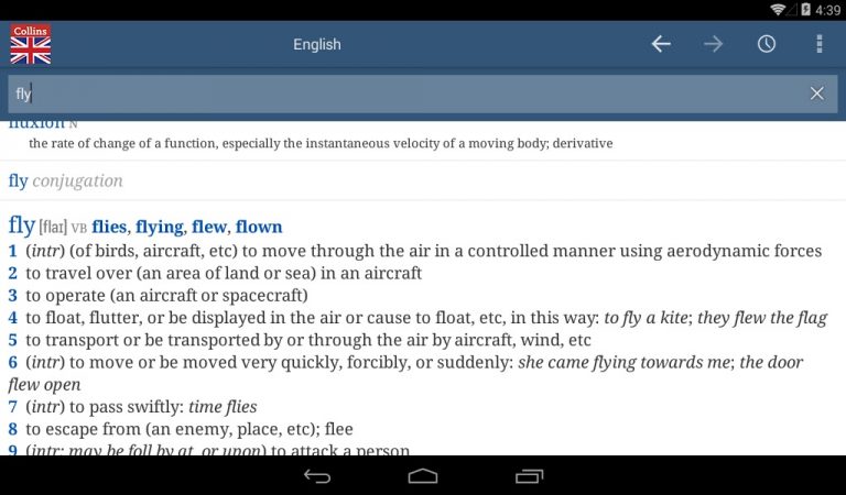 Collins English Dictionary для Android — скриншот 4