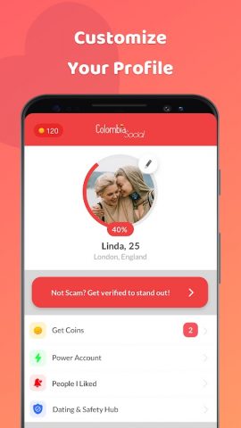 Colombian Dating: Meet & Match для Android — скриншот 5