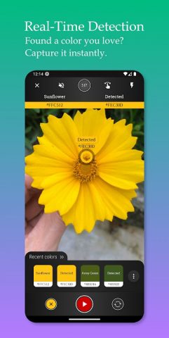 Color Detector — Live Cam Scan для Android — скриншот 5