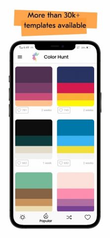 Color Hunt — Color Palettes для Android — скриншот 4