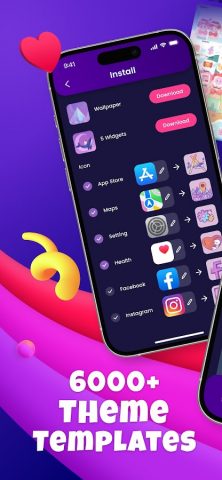 Color Widgets: Icon Themes для Android — скриншот 1