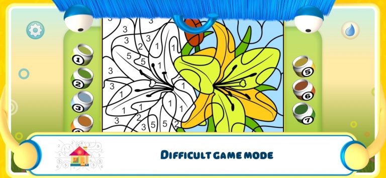Раскрась по номерам — Цветы для iOS — скриншот 4